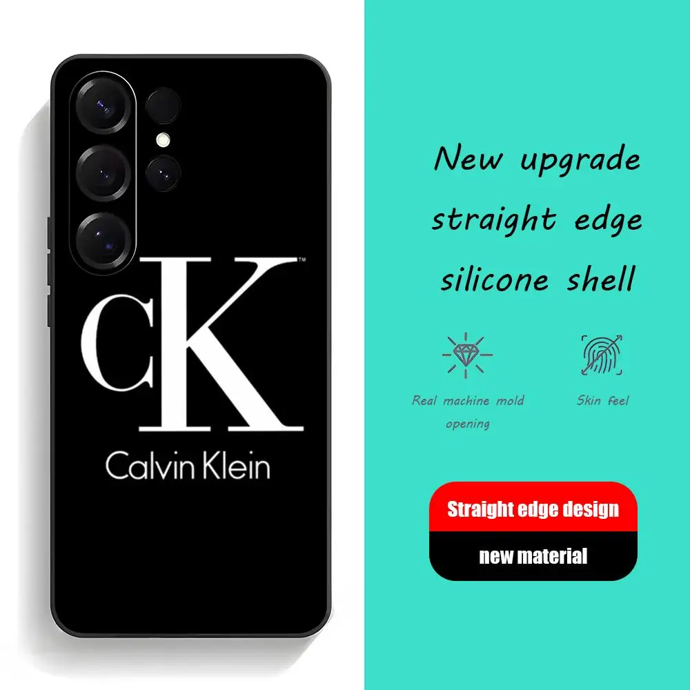 Phone Case K-KleinEs For Samsung Galaxy S26 S25 S24 S23 S22 S21 Plus Ultra C-calvinEs Ck Fold A Soft Black