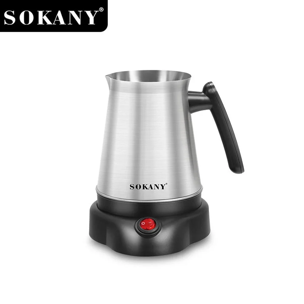 Turkish Electric Coffee Maker Machine,5 To 6 Cup Brewing Capacity,Stainless Steel,   for Delicious Turkish & Greek Coffee,800ML