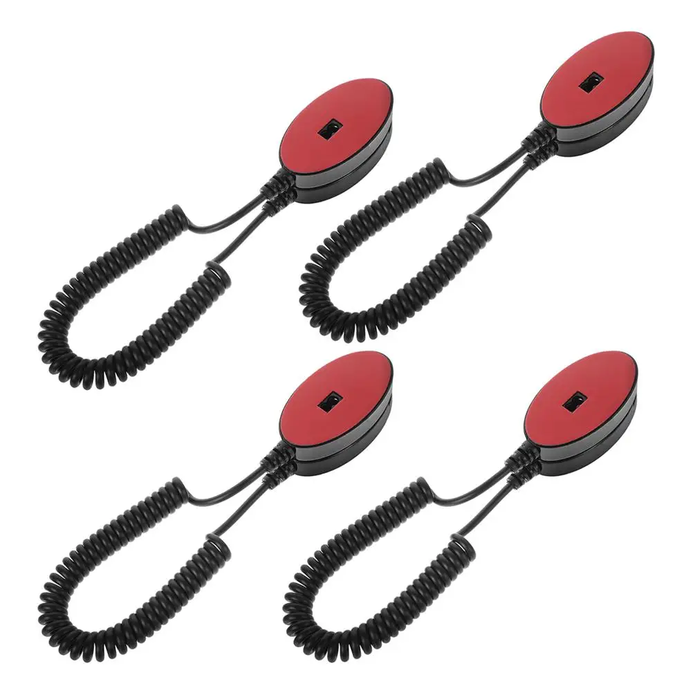 

4pcs Mobile Phone Anti loss Rope Durable Retractable Cable Security Leash for Remote Control Hotels Schools