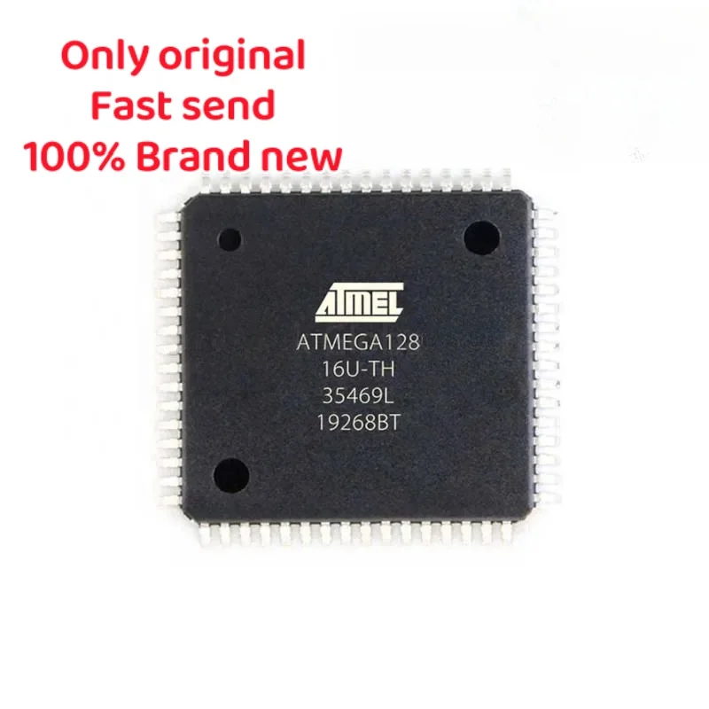 

10pcs 100% New ATMEGA128-16AU ATMEGA128 16AU QFP Chipset