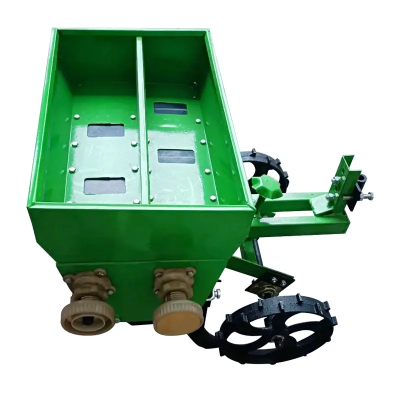 Agricultural Engine Micro-tiller Wheat Seeder, Three-row Double-box Wheat Seeder, Sold at Reserve Price.