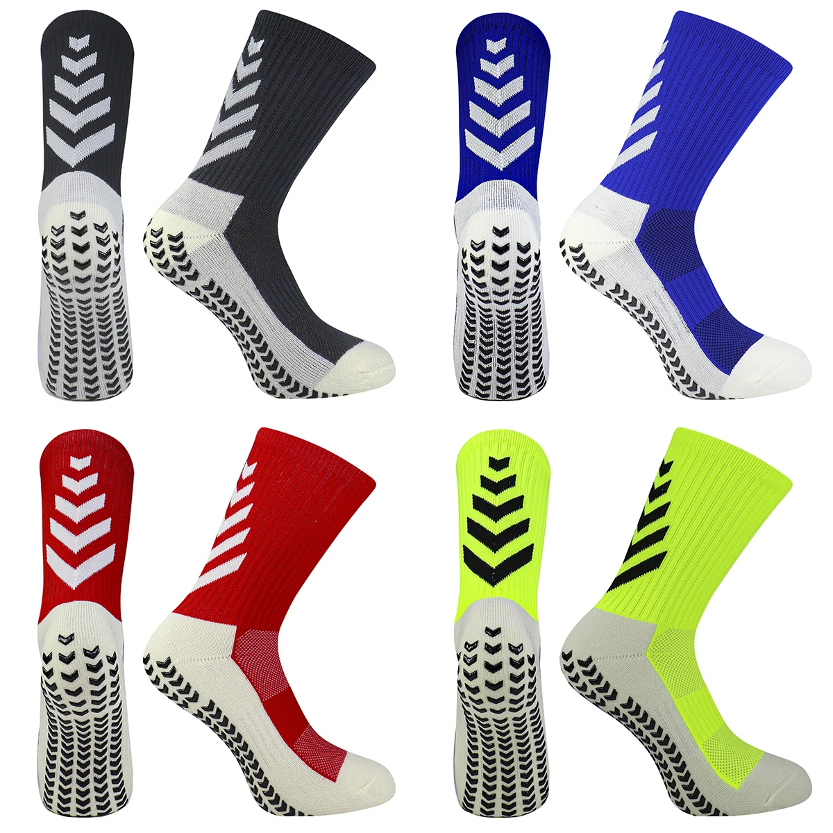 Football Socks Men Athletic Non Slip Soccer Socks Cushioned Breathable For Running Yoga Basketball Hiking Sports Grip Socks