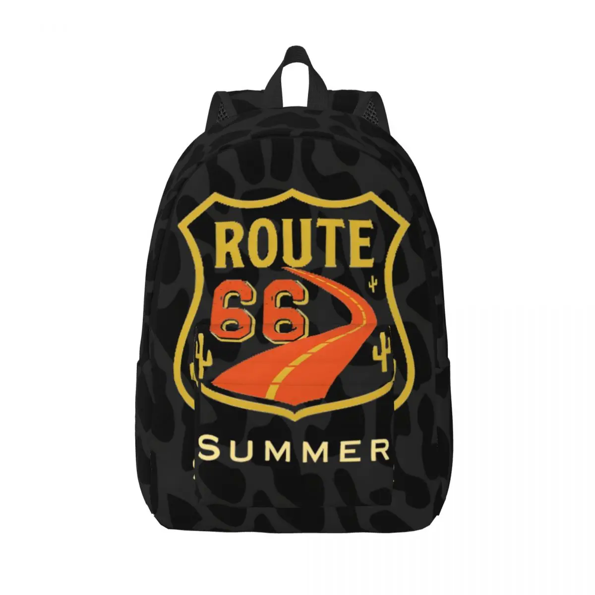 Classic Summer Schoolbag Travel Large Capacity Highway 66 For Men Women Book Pack Birthday Gift