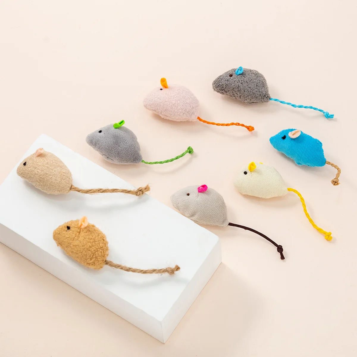 Catnip Cat Toy Mice Fun Chew Bite Resistance Plush Simulation Mouse Pet Toy Interactive Play Cat Supplies for Kitten