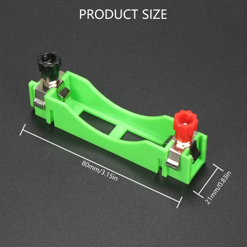 Soporte para pilas AA, serie conexión paralela, equipo instrumentos enseñanza para experimentos física, toma para
