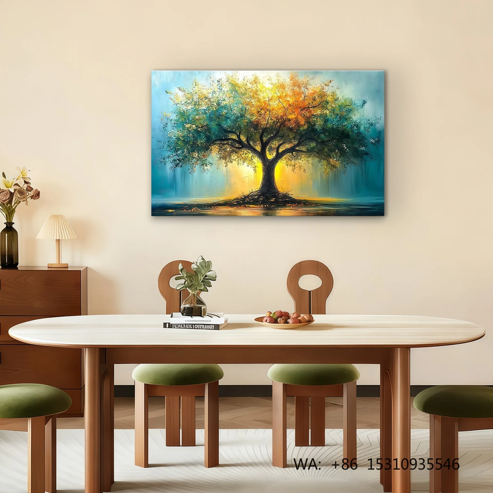 Resin Art And Decor - Hot-Selling Oil on Crystal Frameless Canvas