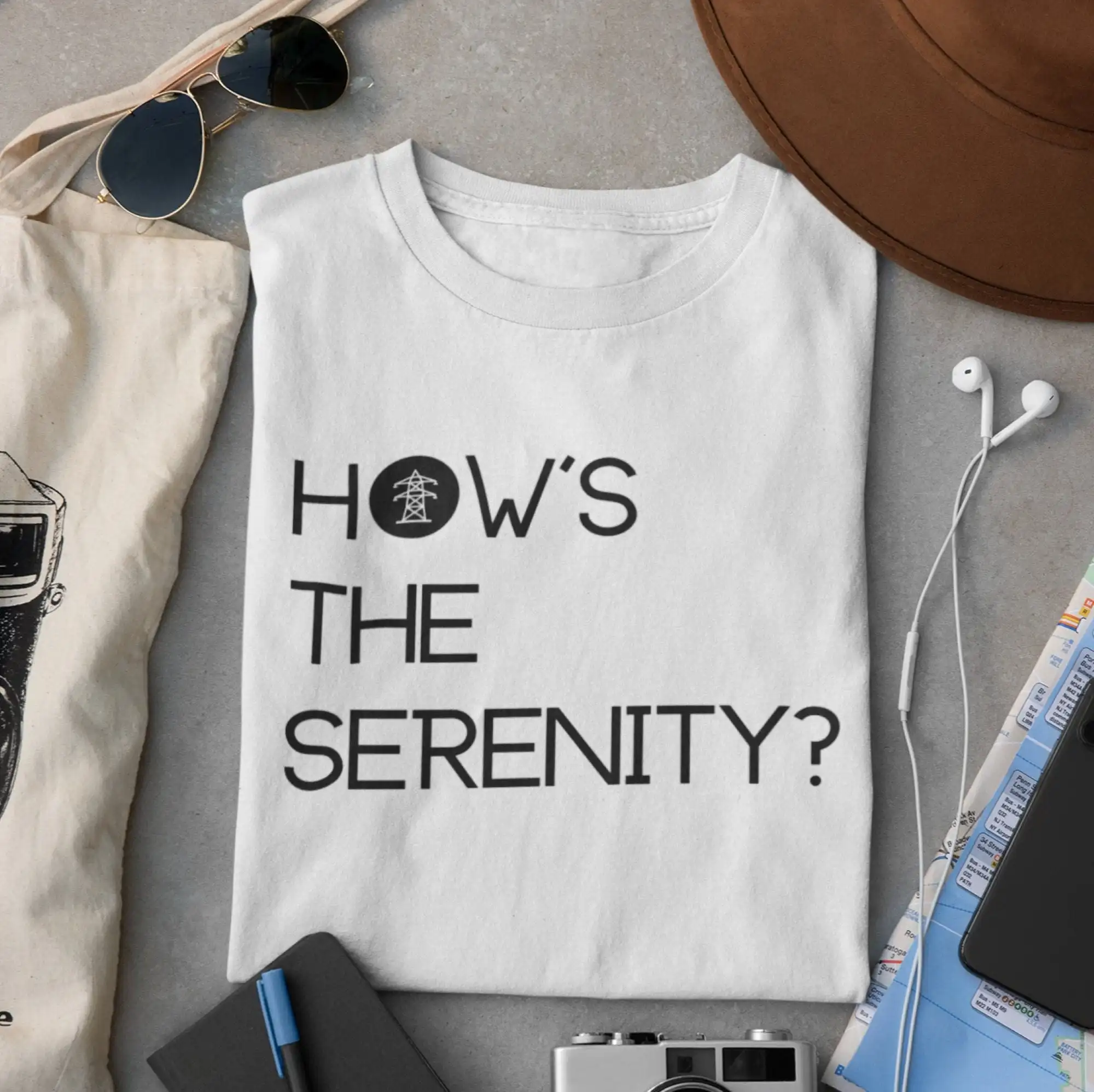 Camiseta de How'S The Serenity, camisa divertida con cita de Castillo, Boonie, Doon, Aussie