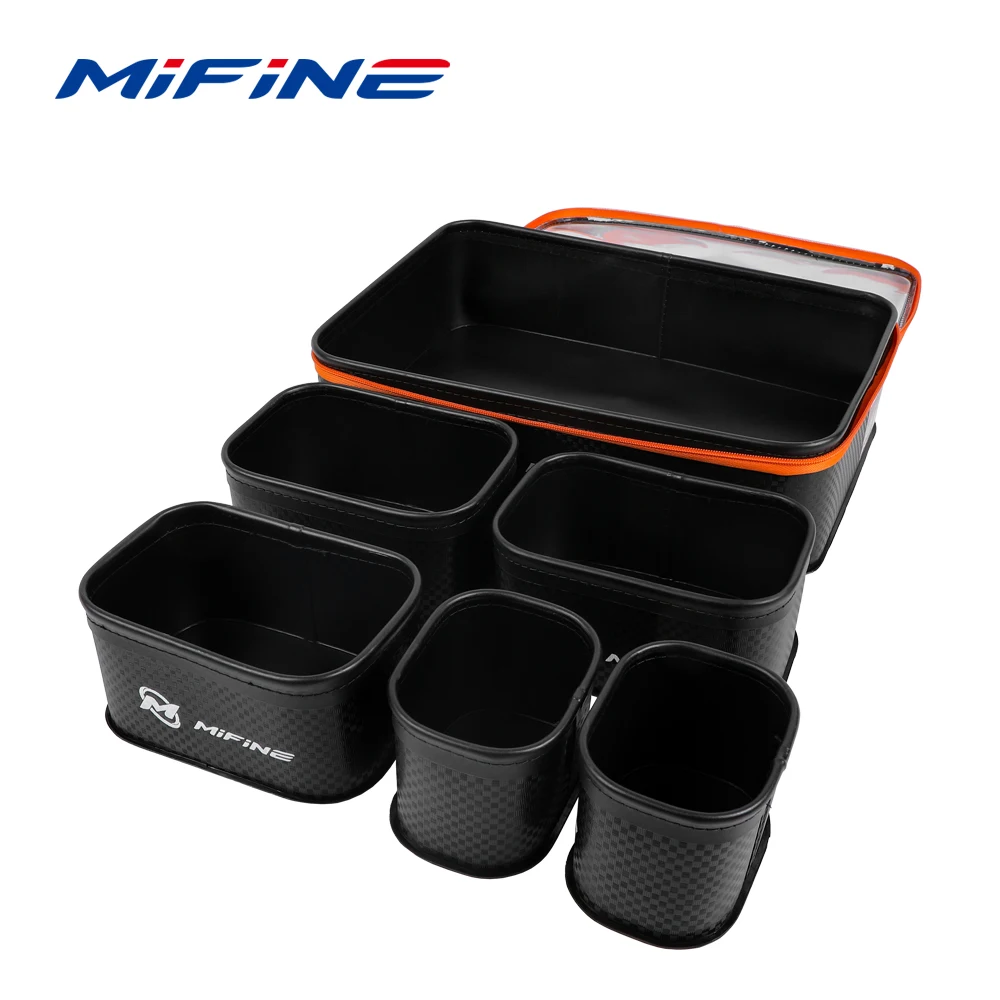 

MIFINE Multipurpose Fishing Bucket Thicken EVA Tackle Box Large Capacity Live Fish Bucket Light Waterproof Fishing Gear S/M/L