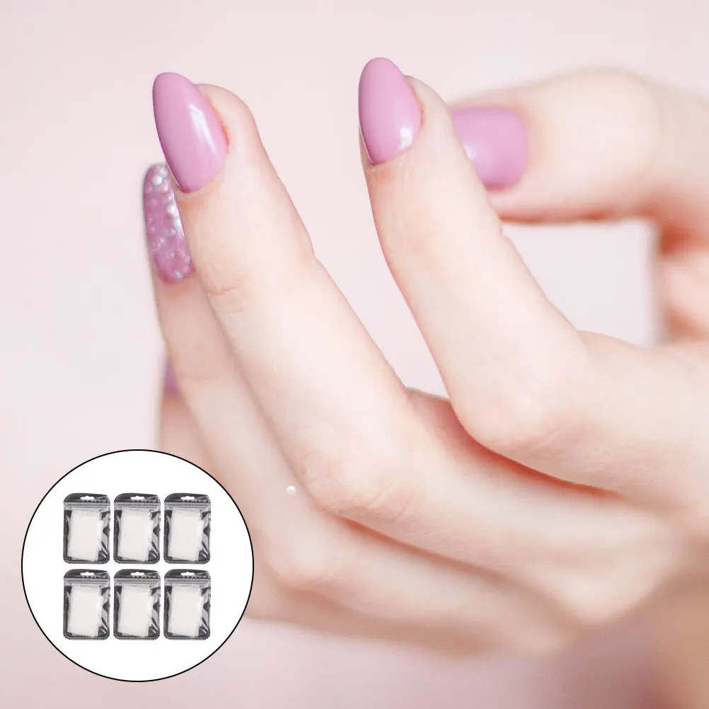 

60 Pcs Fiber Sheet Set Nail Extension Core Lightweight Manicure Kit Multi Functional Practical for Nail Fiber