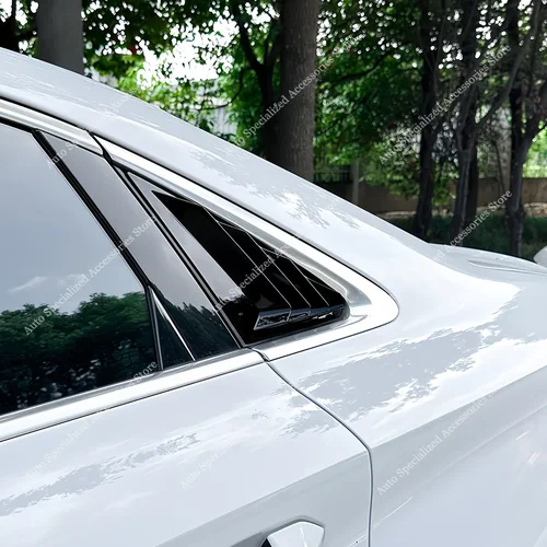 Imagen 2 del producto Para AUDI A3 S3 RS3 8V 8Y Sedan persianas de ventana trasera A3 TFSI TDI limusina ventana triangular trasera sombra Spoiler Bodykit 2016-2024