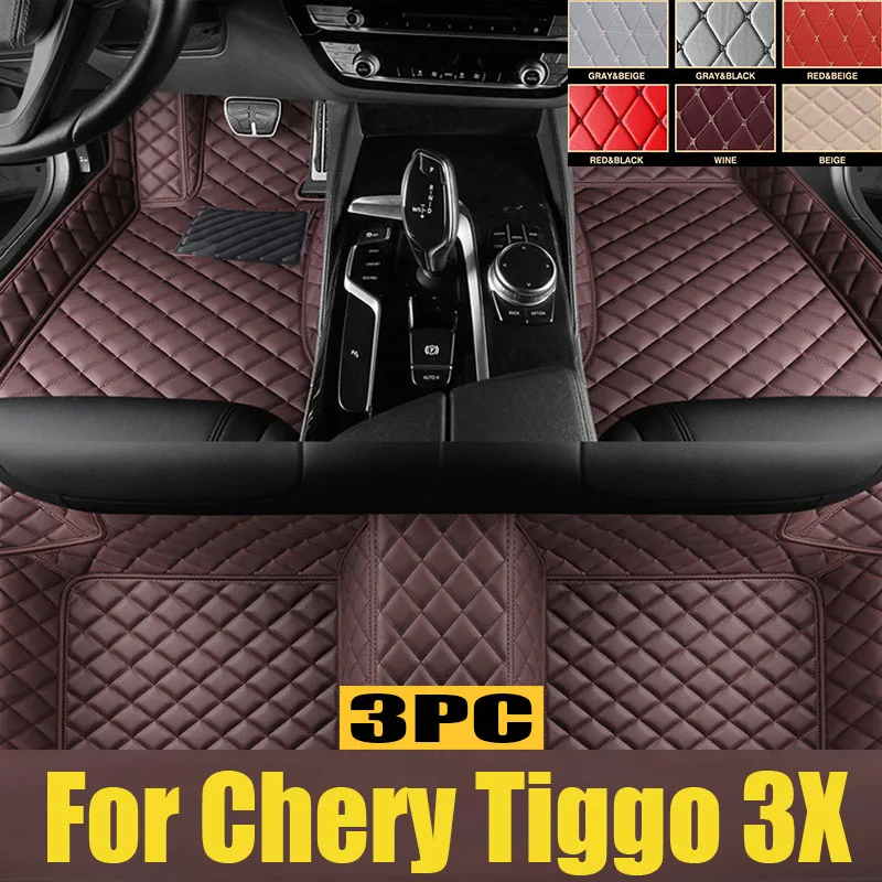 

TPE Custom Car Floor Mats For Chery Tiggo 3X 2016 2017 2018 2019 2020 2021 2022 2023 Waterproof Carpet Auto Interior trunk mat