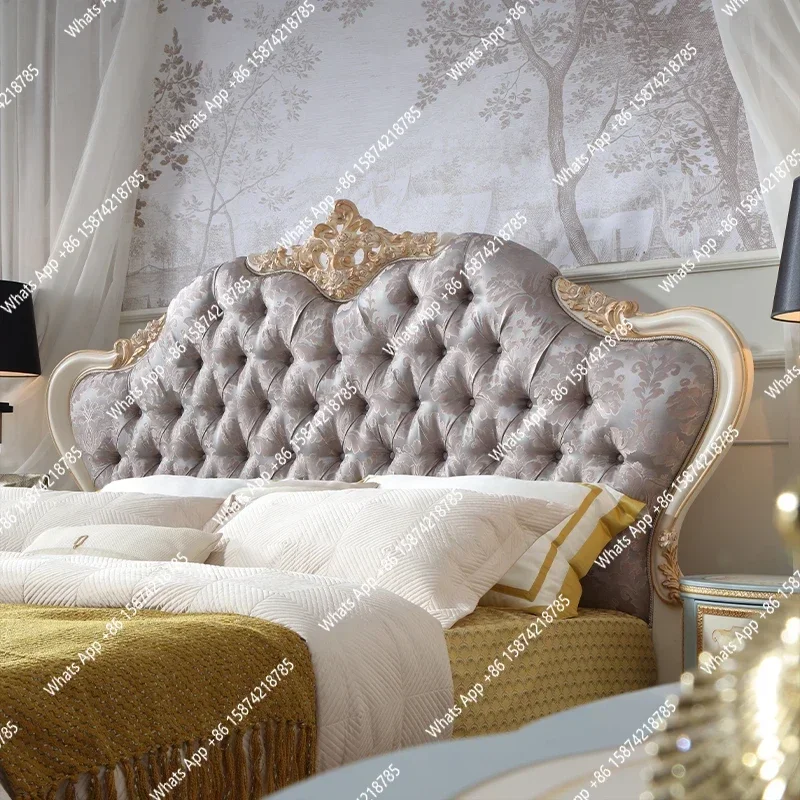 

S France High Quality Bed Sleeping Unique Aesthetics Trendy Bed Modern Light Luxury Sleeping Letto Matrimoniale Lounge Furniture