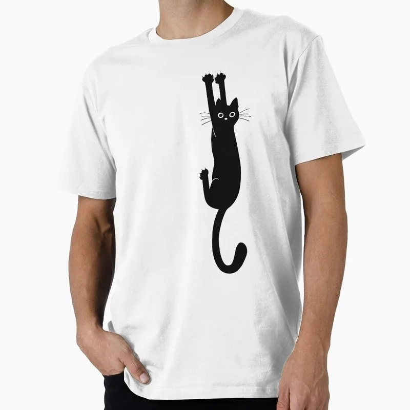 Stray Video Game Cat Graphic T‑Shirt O‑Neck Short Sleeve Unisex Tees Cyberpunk Stray Cat Print Casual Streetwear For Gamer Fans