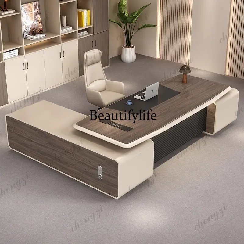 B573 Computer Material Office Desk Anytime Reading Working Cabinet Office Desk Modern Foreign Office Furniture Meja Kantor