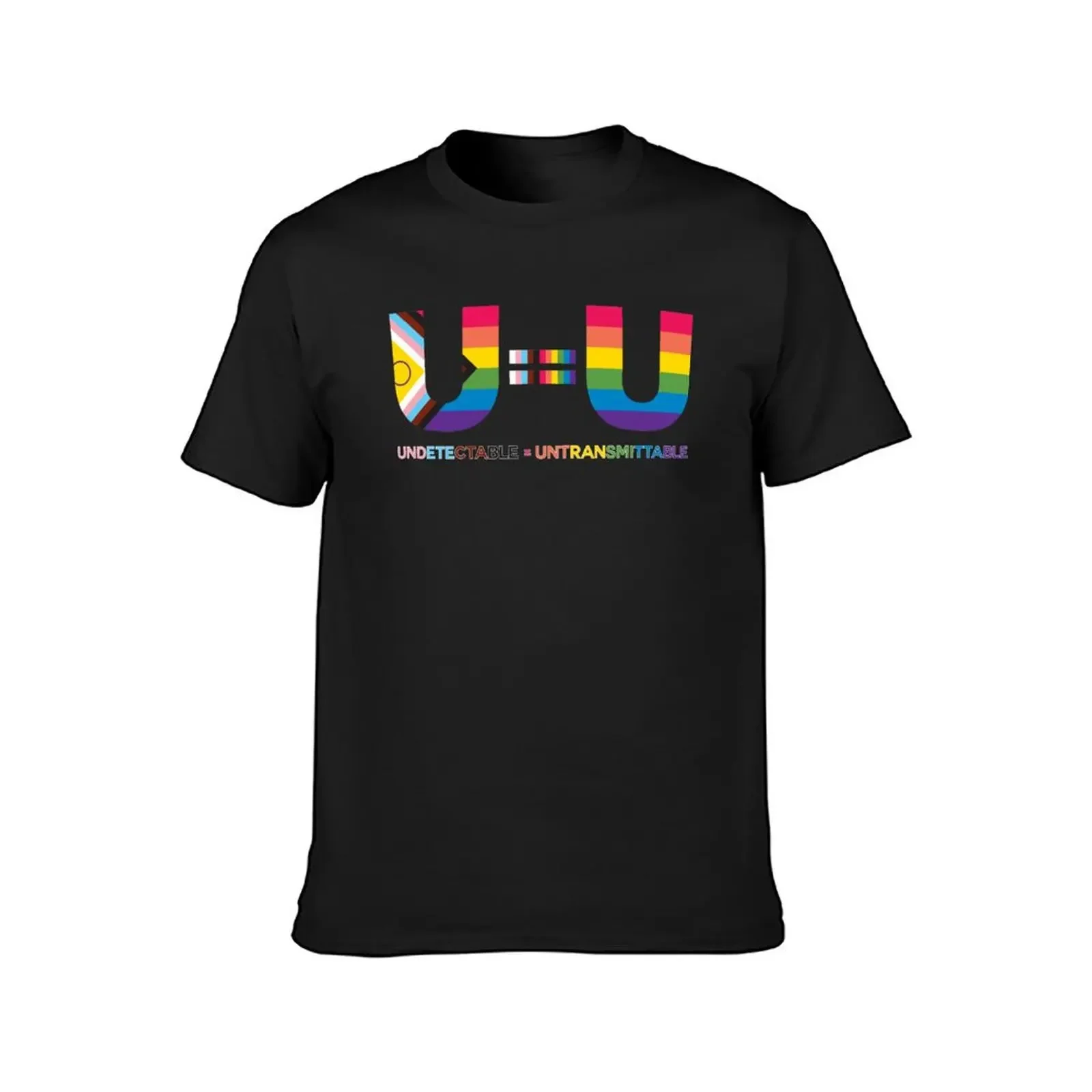 Progressive Pride in U=U 2 - U=U Undetectable Equals Untransmittable HIV T-Shirt graphics custom shirt luxury clothes men