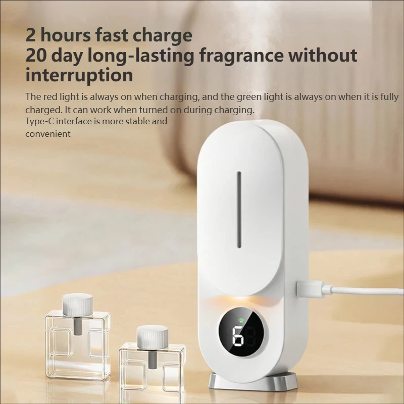Essential Oil Diffuser Smart Mini USB Charging Ultrasonic Aromatherapy Automatic Atomization Air Purifier for Home Office