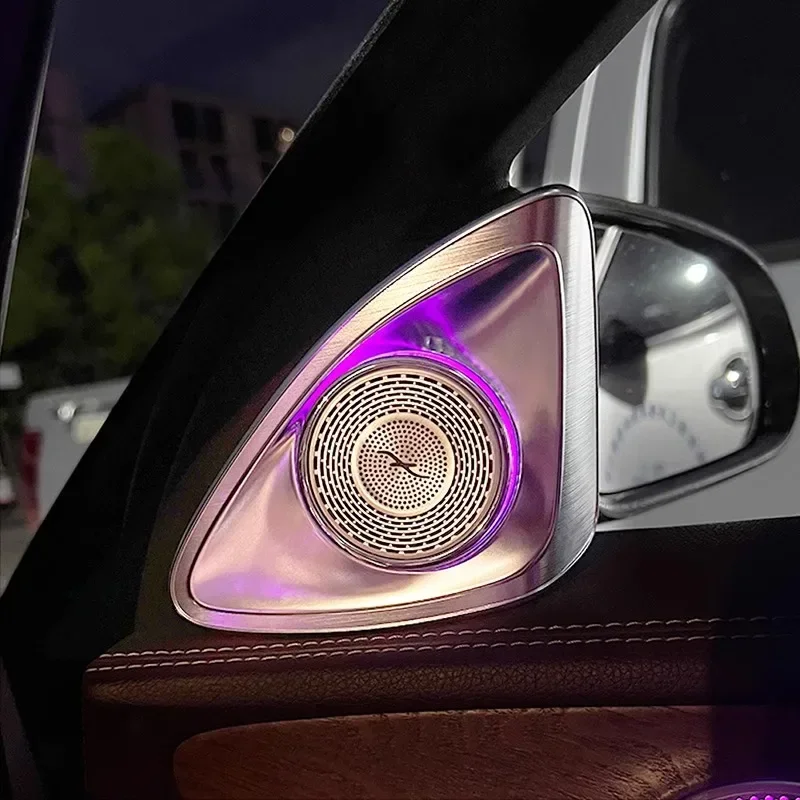 New For Mercedes-Benz New C-class E-class S-class 4D Rotating High-pitched Light E300l Glc260l Speaker Sound Modification