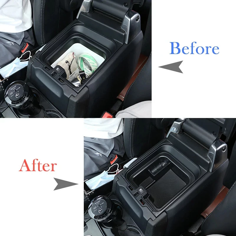 ABS Plastic Car Central Console Armrest Storage Box For Land Rover Discovery 4 LR4 2014 2015 2016 Car Accessories A100036663