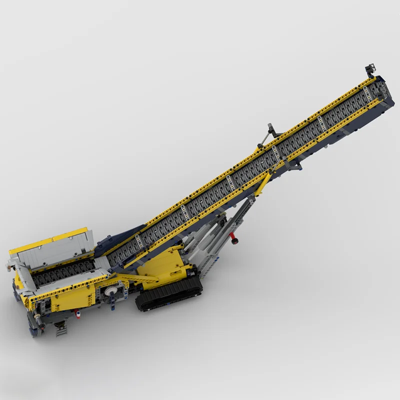 1202 個 MOC モバイルホッパーフィーダーコンベヤーベルトモデルビルディングブロックアーキテクチャ DIY クリスマスギフトクリエイティブおもちゃアイデアレンガ