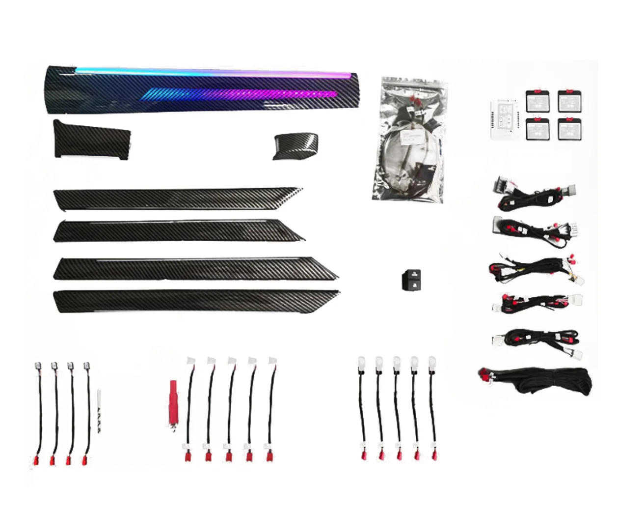 

Ambient Light Carbon Fiber + отделка пассажира Rainbow Symphony Dynamic для Honda Civic 2016-2021)