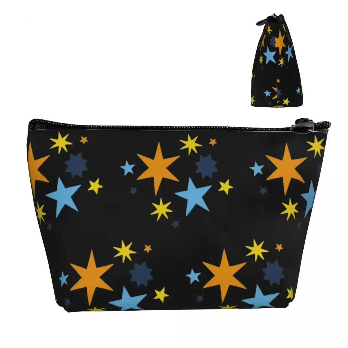 Subtle Aroace Pride Stars Travel Cosmetic Bag Makeup Bag Zipper Bag Cosmetic Case Portable Organizer For Women Female