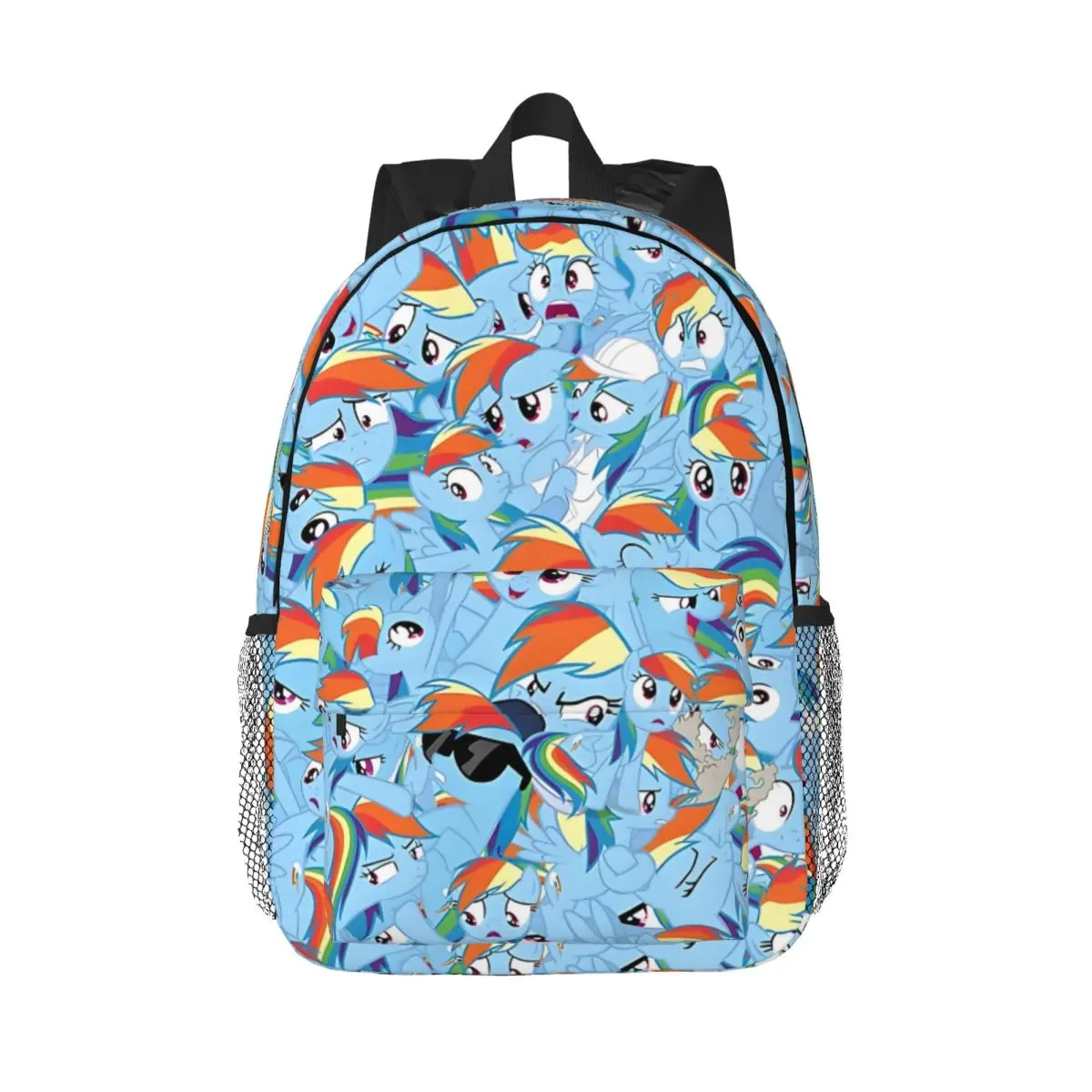 

Rainbow Dash Mess Backpack for Men Women Fashion High School Hiking Travel Daypack College Shoulder Bag Outdoor 15in