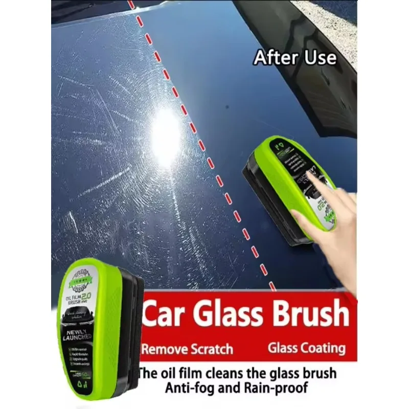 150ml Car Glass Oil Film Remover Glass Cleaning Board Hydrophobic Glass Coating for Windshield Clear Window Auto Detailing Tool