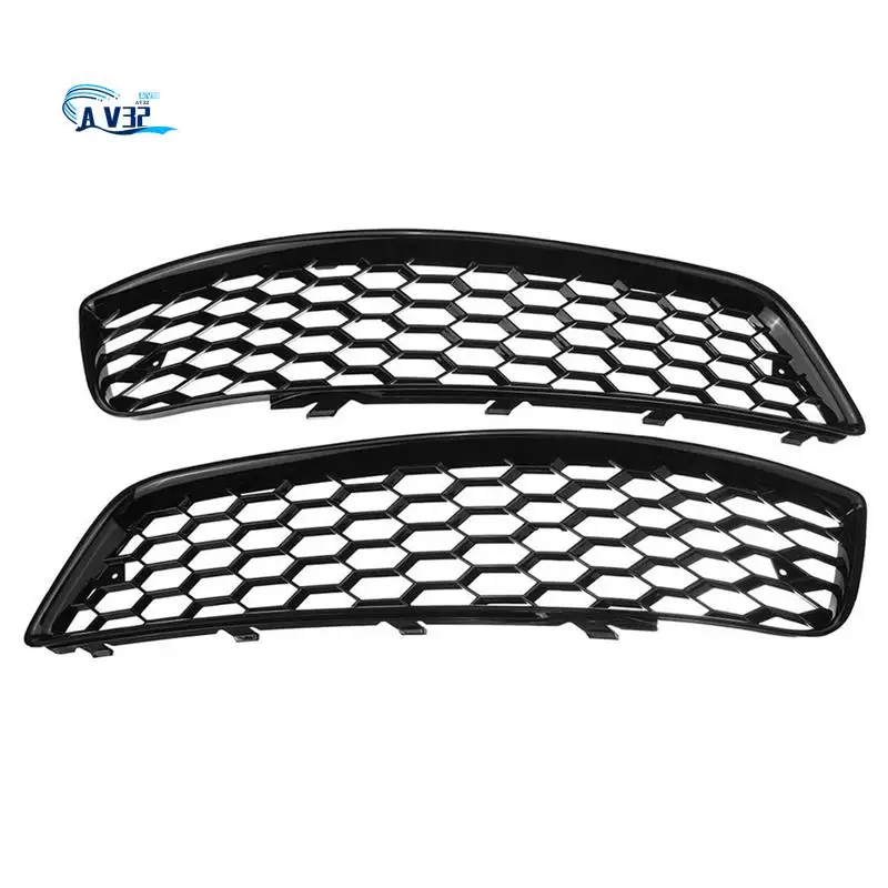 

AV32-2PCS Black Fog Light Grille Cover For A3 8P 2009-2013 8P0807682D Fog Lamp Honeycomb Grille Covers