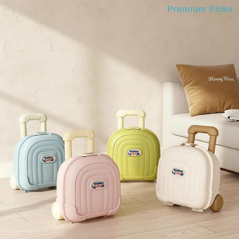 portableMini Kids Trolley Storage Organizer Durable Thick Shell Large BPA-Free Capacity for Home Travel Snack Toy Holding