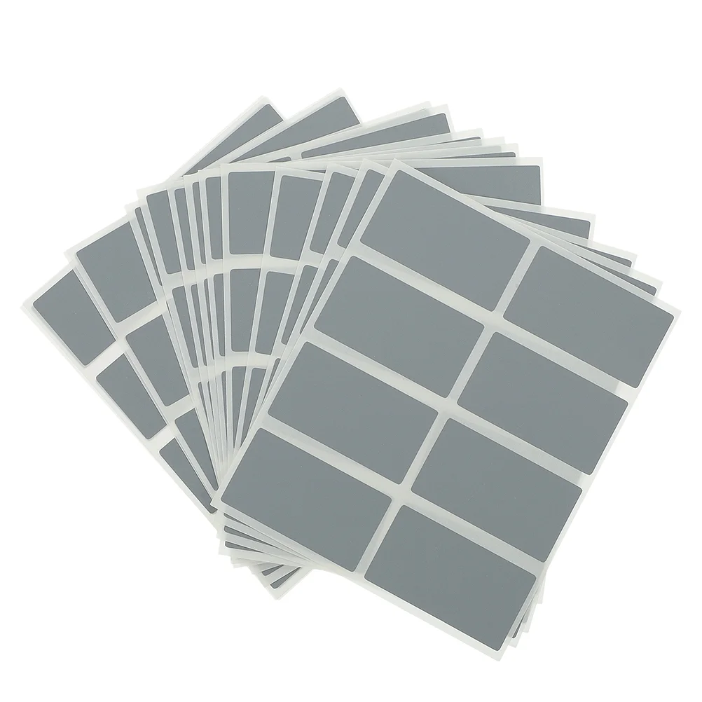 

200 Pcs Grey Scratch Card Stickers Peel Stick Labels Rectangle Scratch Off Stickers for Scrapbook Personalized Cards Wedding