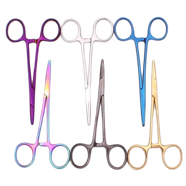 13cm (5 '') Salon kosmetyczny dla zwierząt kleszcze hemostatyczne profesjonalne psy szpitalne koty obrażenia narzędzia strona główna japońska stal nierdzewna