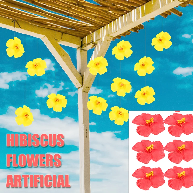 

Decor Artificial Flower Decoration Flowers Hawaiian Party Accessories Hair Eva Tropical Banquet Decorations Luau Party Flowers