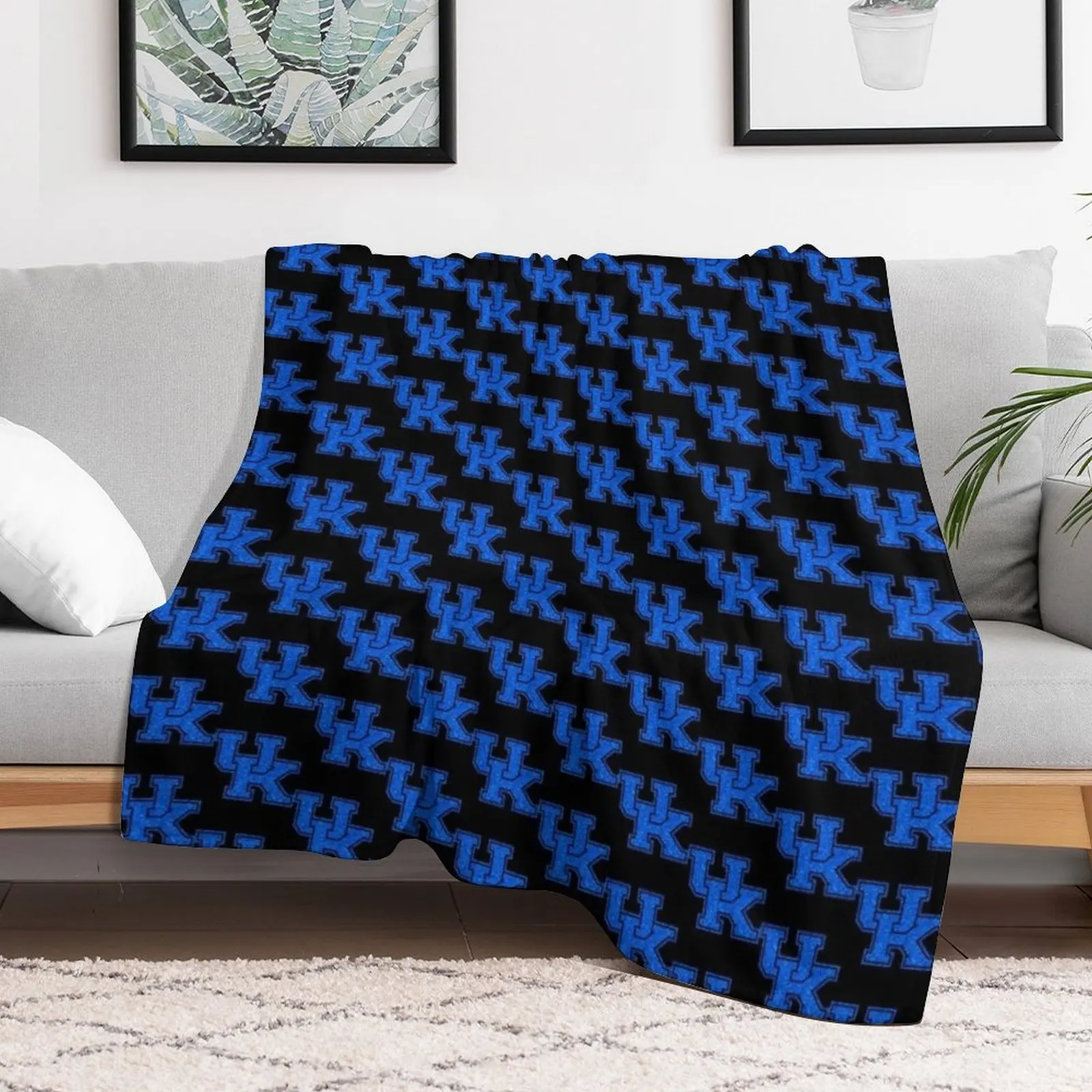 kentucky logo Throw Blanket Bed Fashionable Picnic Blankets