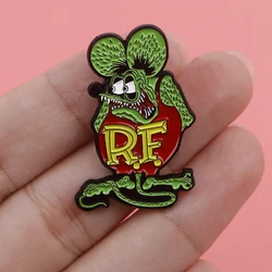 Cute Cartoon Animal Mouse Enamel Pin Brooches for Women Lapel Pins Badges on Backpack Clothing Accessories Funny Jewelry Gift