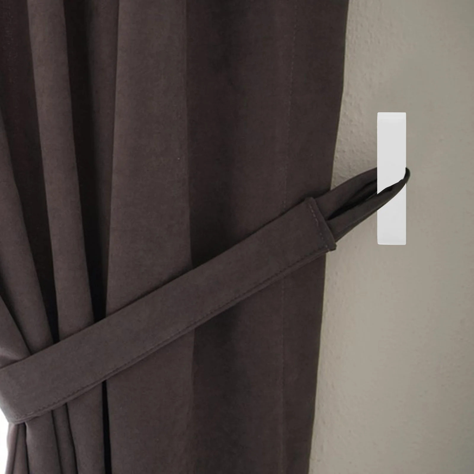 

2Pcs Curtain Cord Hooks Adhesive Free Wall Blind Rope Cord Cleat for Curtains Drapes Home Office Decorative Utility