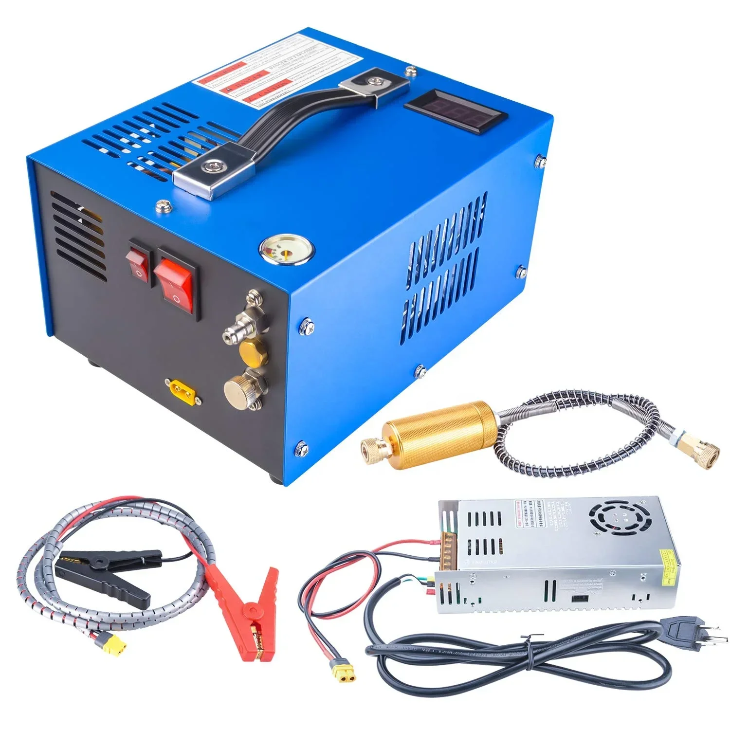 

PCP pump 300bar compressor portable outdoor high-voltage high-power 12v110v220v air pump pcp compressor