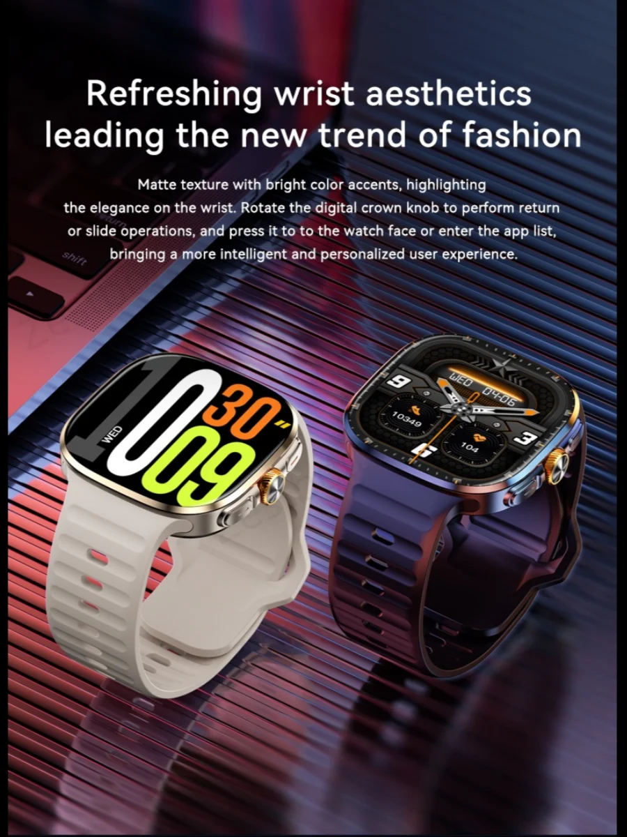 M99 Smartwatch 5G met 2,4 inch Amoled-scherm 900 W roterende camera WIFI GPS-positie Kompas NFC Bluetooth Smart Watch Heren Dames - afbeelding 2