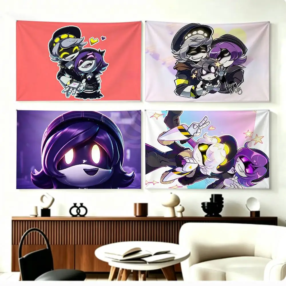 Sci-Fi Animation M-Murder Drones   Flags Wall Hanging Background Art Banner for Bedroom Home Outdoor Decor