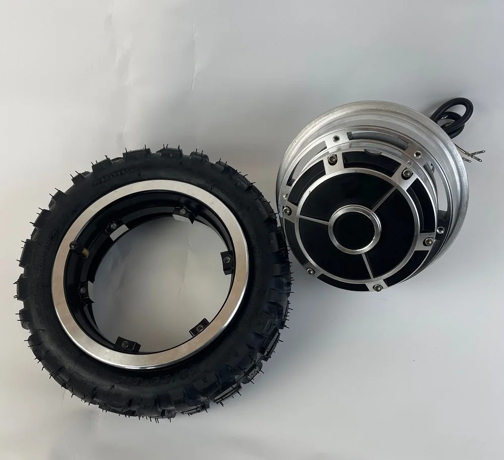 10 inch Split Hub Motor 48v1500w 60v2000w 72v3000w3500w Single Shaft Disc Brake Off-road Tire Tricycle Motor Go-kart Golf Cart