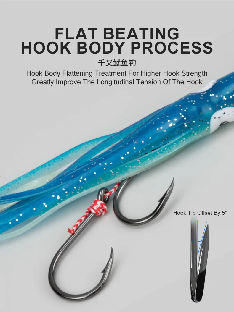 TEASER J49 80g 100g 120g 150g 180g 200g Langsam sinkende Inchiku Jig Köder Bottomship Weiche Tintenfisch Gummi Röcke Angeln Jiging Köder – Detail 11