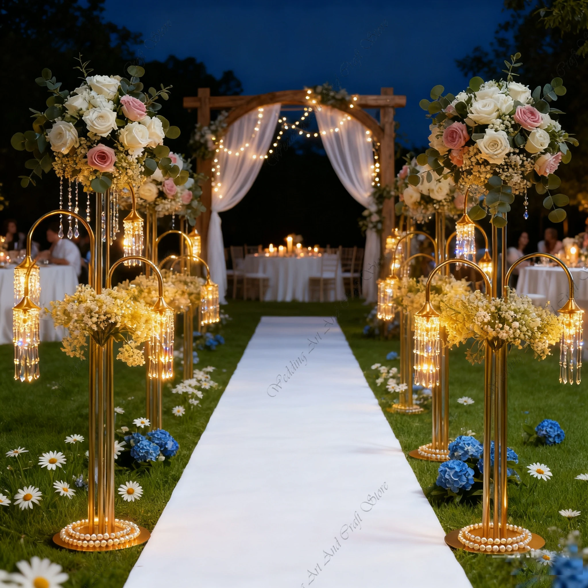 

4pcs 120-150cm Tall f30 3 Head Table Backdrop Arch Hanging Candelabra Semicircle Black Iron Stand Chandelier Rack Stand