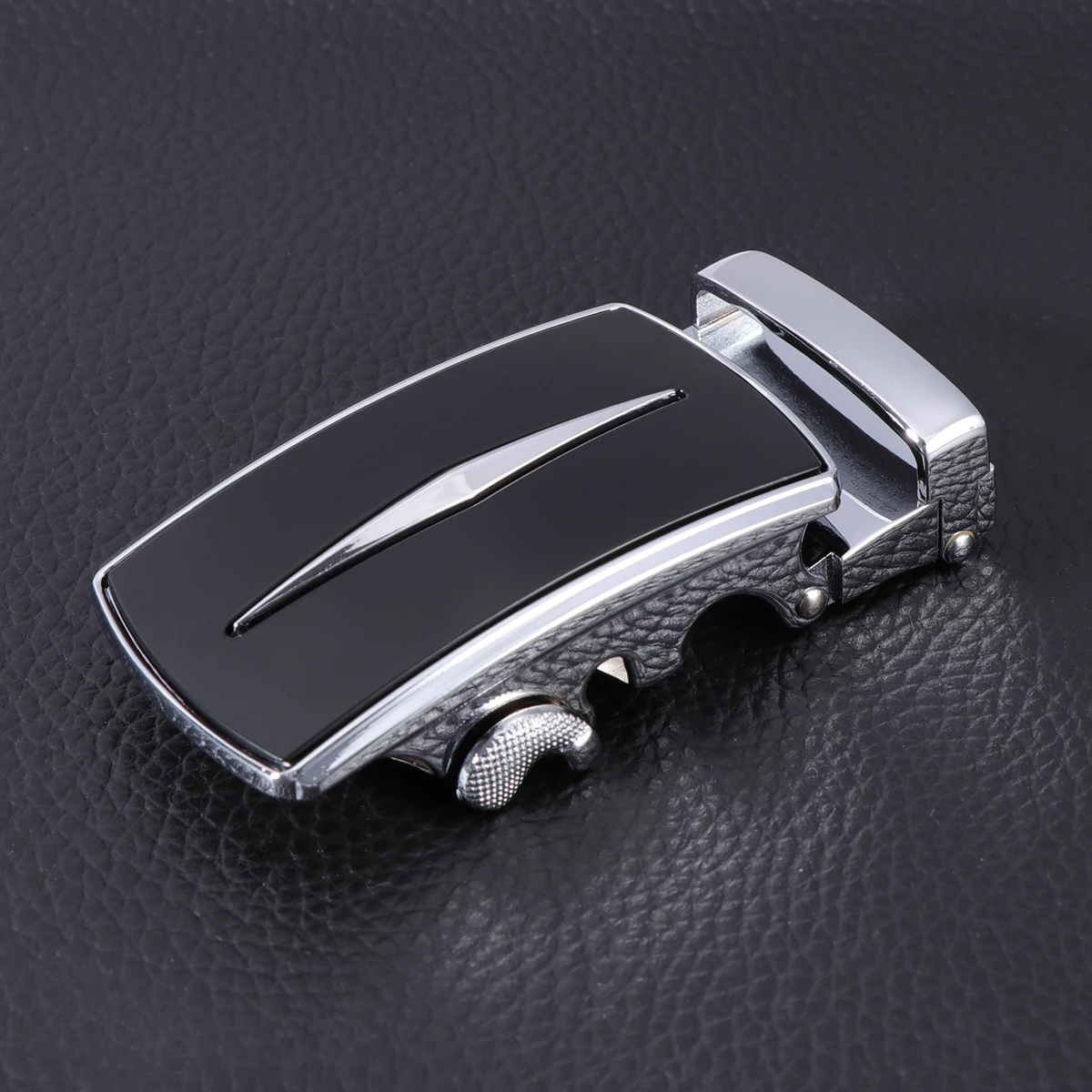 

Fashion Men'S Alloy Automatic Buckle Ratchet Belt Buckles 3.5Cm Strap Easy Adjust Durable Dress Buckles For Business Replace Old