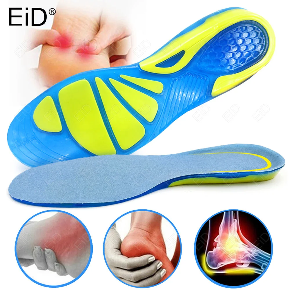 

EiD Gel Insole Silicone Orthopedic Foot Care For massage feet Shoes Sole Sport Insoles Shock Absorption Pads Arch Orthotic Pad