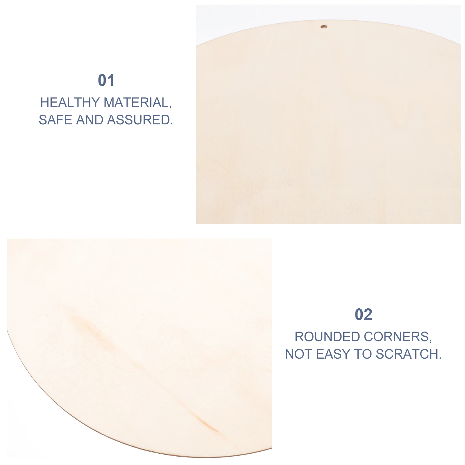 

1Pcs Clay Snowflake Mud Round Wood Board Unfinished Plank DIY Painting Craft Material for Handmade Pendant Making