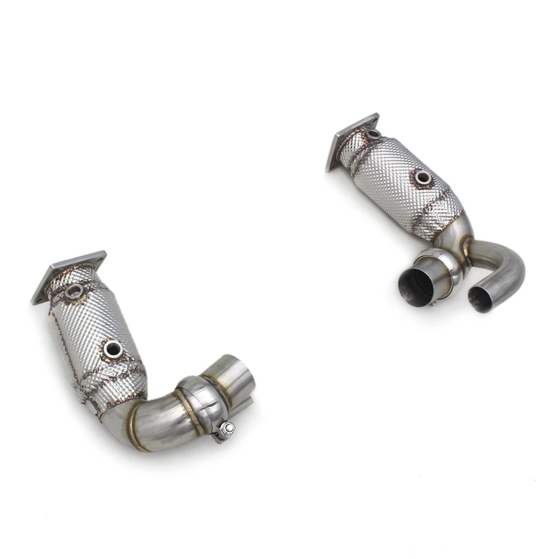 

BSK Straight Header Downpipe for 911 991/991.2 Carrera 3.0 2011+ Stainless Steel Free Flow Pipes Exhaust Muffler