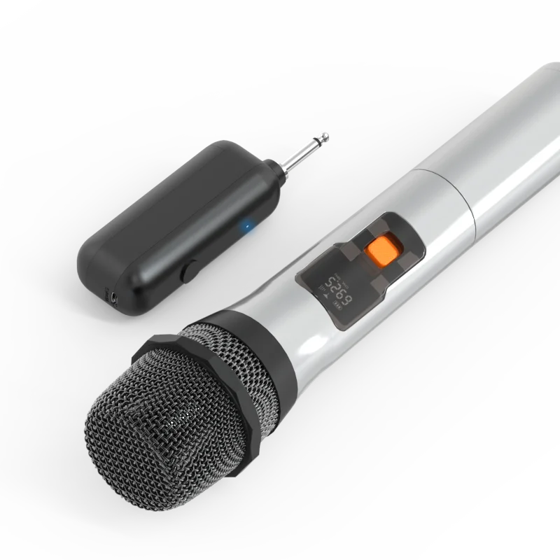 

New Wireless Pro Handheld Microphone Kids Microphone Party Portable with Light Emitting Diode