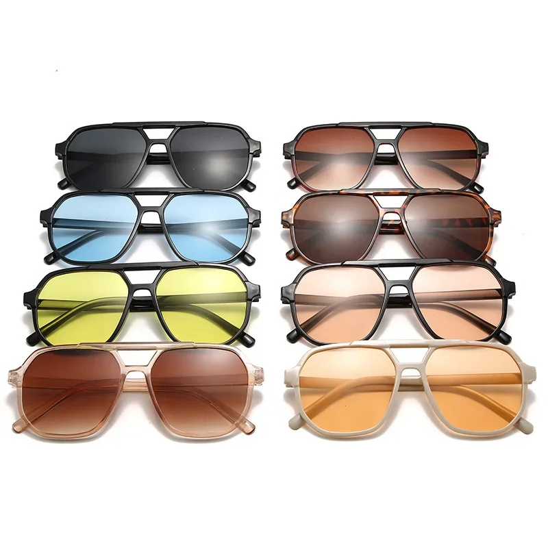 New Large Frame Flat Roof Sunglasses Women's Brand Designer Oval Sun Glasses Outdoor Driving Lady Eyewear UV400 Oculos De Sol image 6