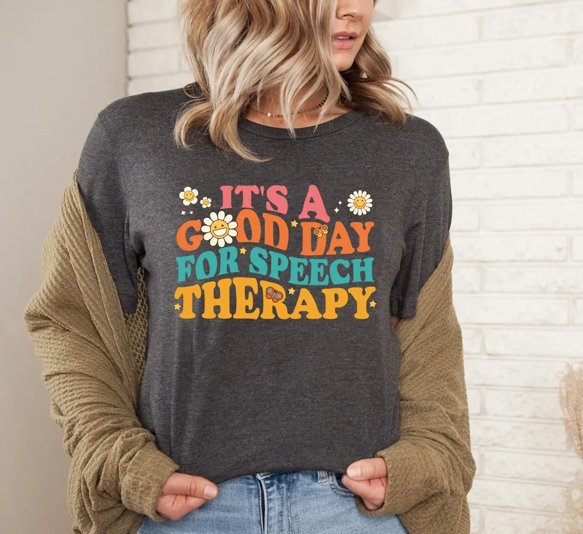 Es un buen día para terapia del habla, camiseta de terapia del habla, patólogo del lenguaje, patología