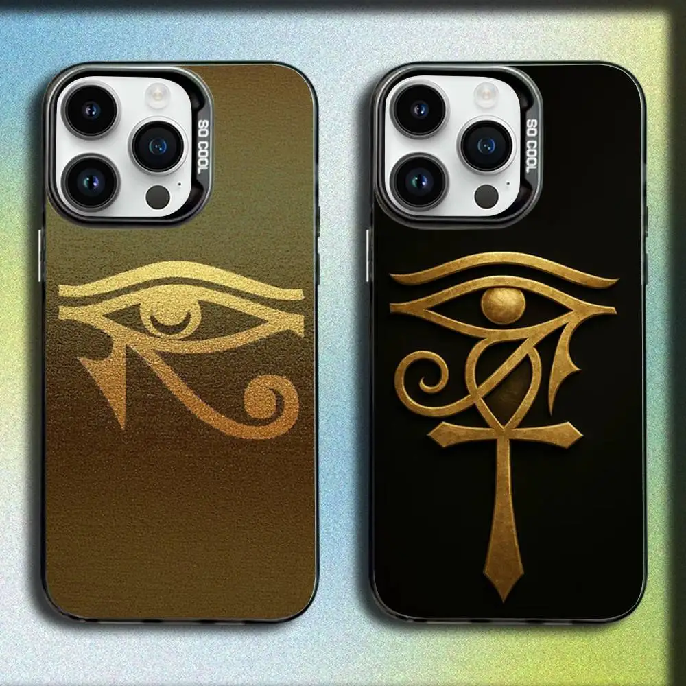 

Olho De Horus Phone Case For iPhone 17,16,15,14,13,12,11,Pro,Max,Plus,E,SE4,Air,Mini Black IMD Box