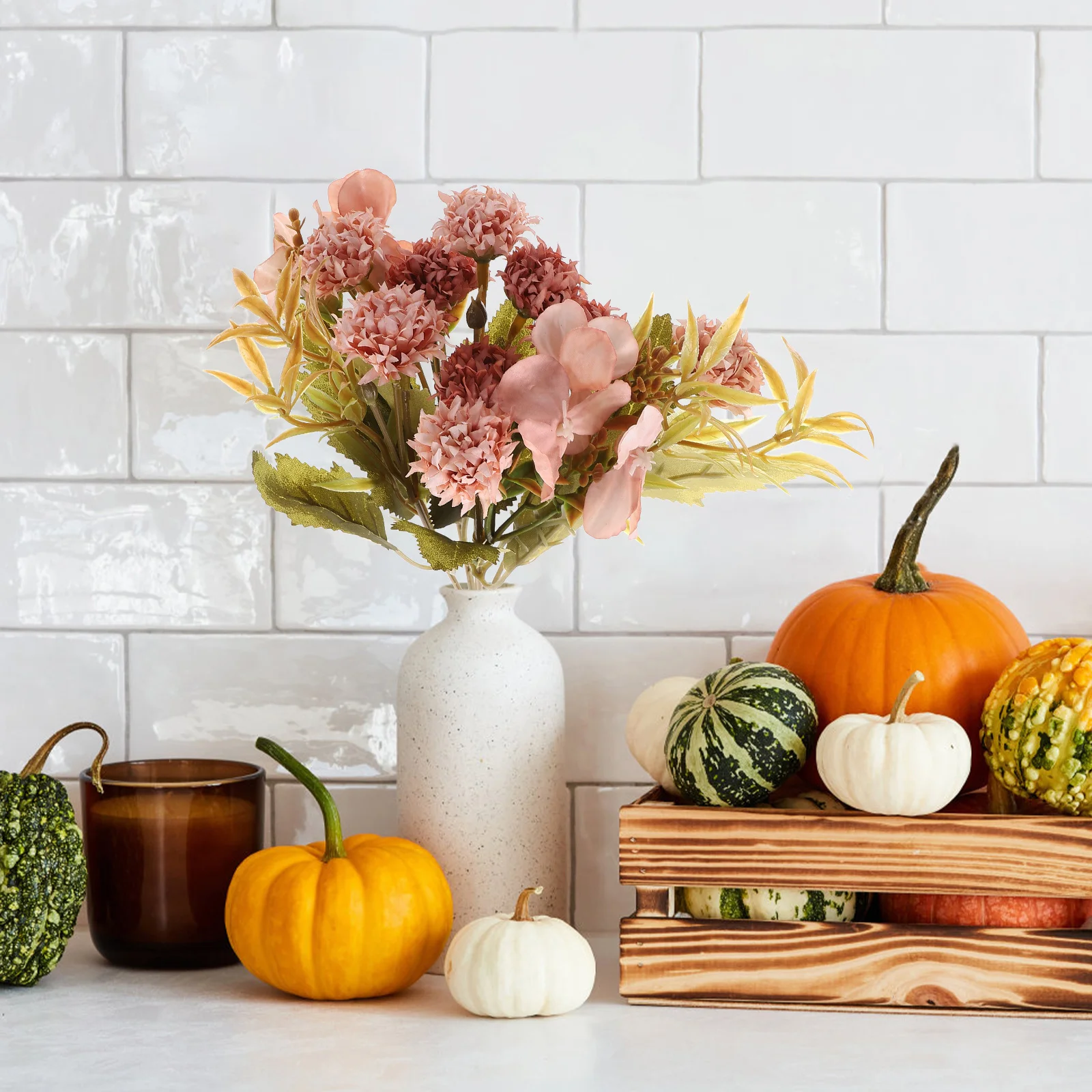 

Lilac Flower Bouquet Artificial Flowers For Decor Faux Outdoor Plants Wedding Party Home Garden Decoration